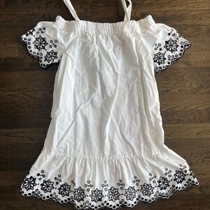 vineyard vines white eyelet dress- SMALL